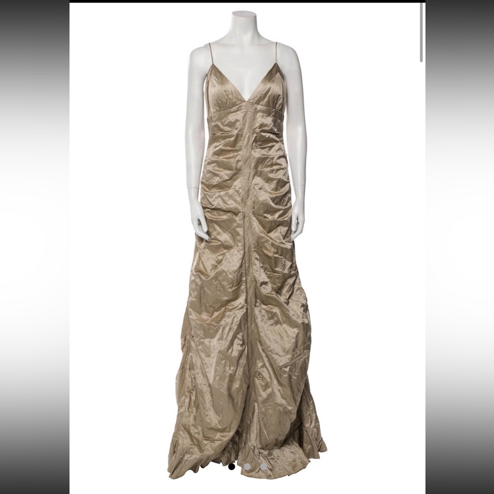 Nicole Miller Metallic Evening Gown